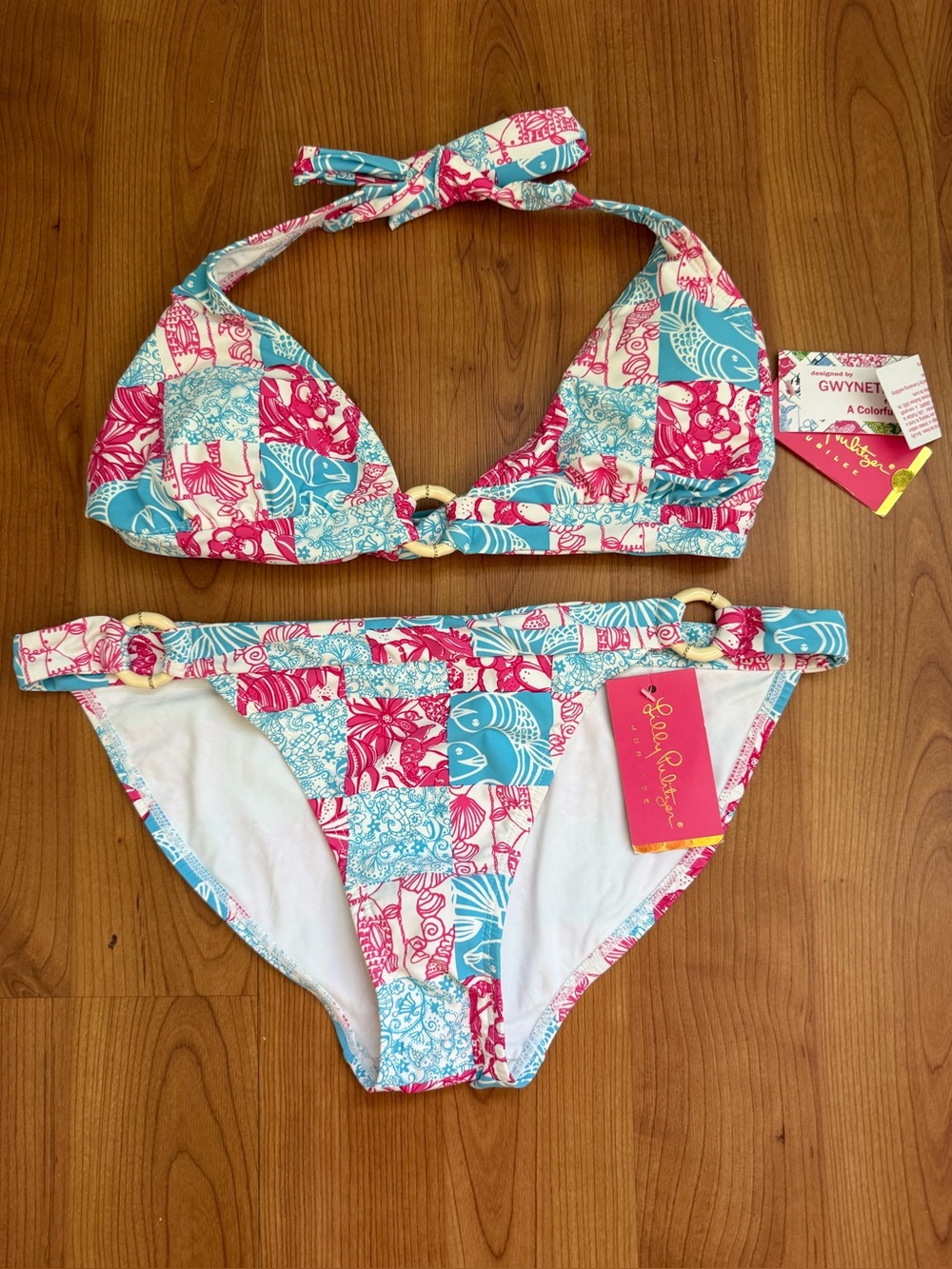 Jubilee Collection Designed by Gwyneth Paltrow Paltrow Patch Bikini Set